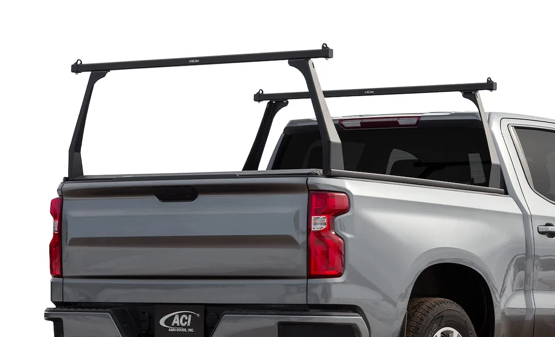 F3070012 – ACCESS Ladder Rack, 500 Pound Capacity Stake Pocket Mount Direct-Fit 25 Inch Height Matte Black Aluminum
